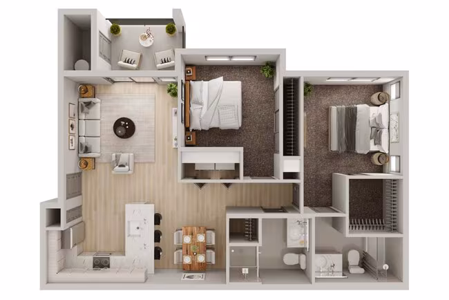 The Adams - Top / Bottom Corner Units 35-305 floor plan